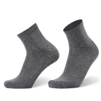 Solid Grey Quarter Length Socks - Comfortable Everyday Wear – 1 Pair