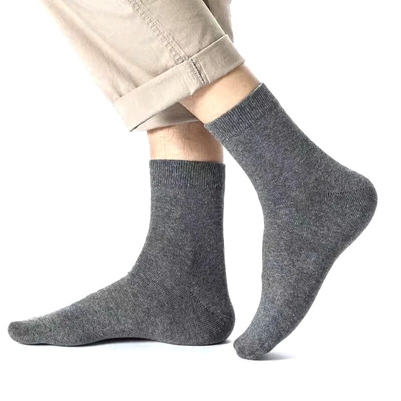 Solid Grey Quarter Length Socks - Comfortable Everyday Wear – 1 Pair