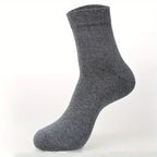 Solid Grey Quarter Length Socks - Comfortable Everyday Wear – 1 Pair