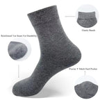 Solid Grey Quarter Length Socks - Comfortable Everyday Wear – 1 Pair