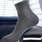 Solid Grey Quarter Length Socks - Comfortable Everyday Wear – 1 Pair