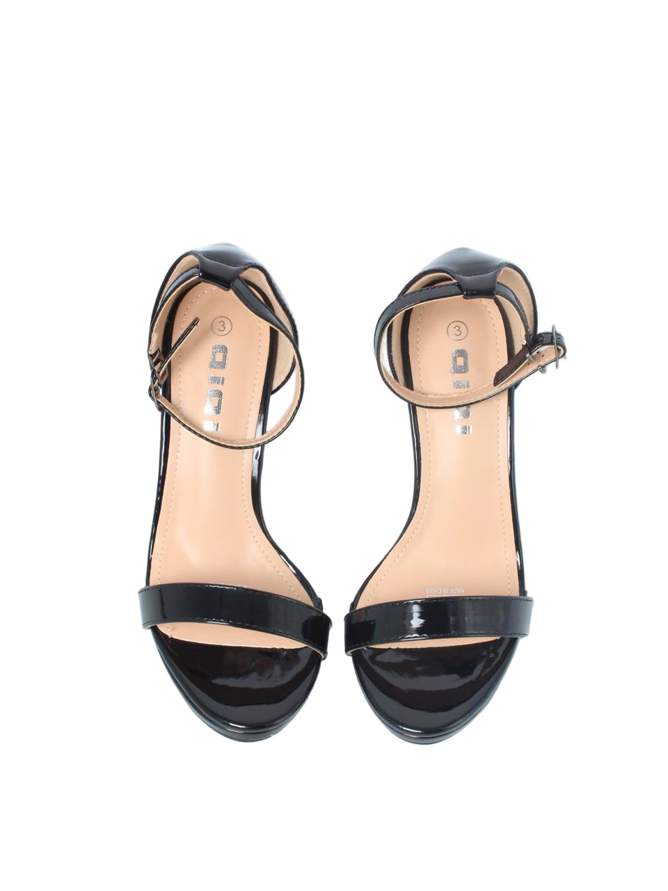 Single-Strap Glossy Stiletto Heels - TX89-062