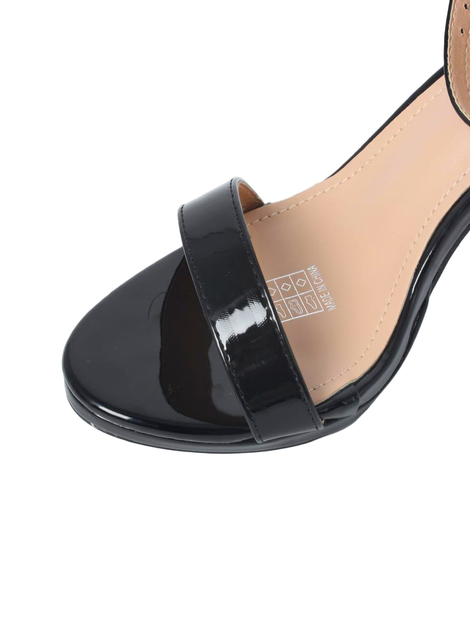 Single-Strap Glossy Stiletto Heels - TX89-062