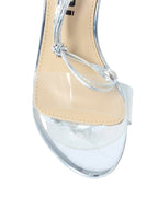 Clear Strap Rhinestone Block Heels - TX88-041