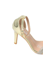 Rhinestone Strap Stiletto Heels - TX89-061
