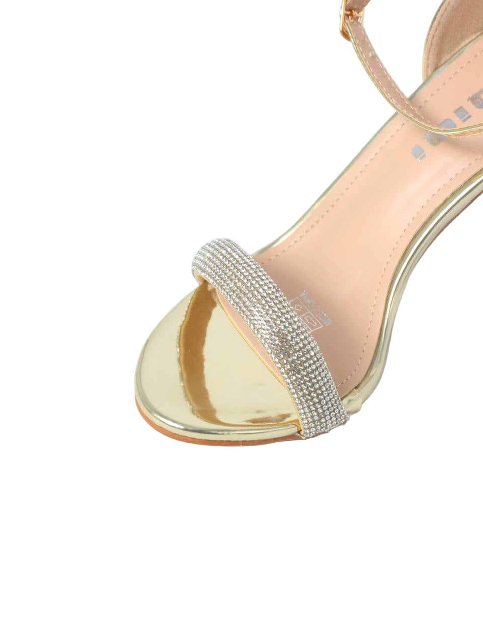 Rhinestone Strap Stiletto Heels - TX89-061