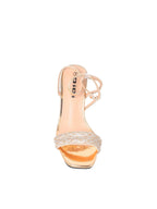 Crystal Ball Heel Strappy Sandals - TX88-31