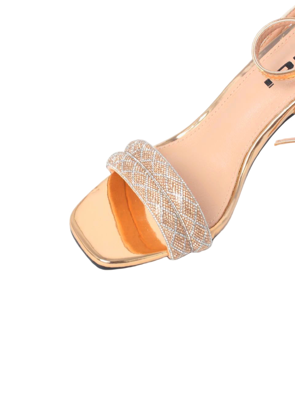 Crystal Ball Heel Strappy Sandals - TX88-31