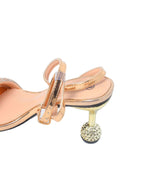 Crystal Ball Heel Strappy Sandals - TX88-31