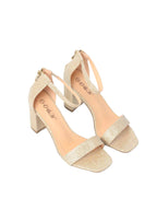 Glitter Block Heel with Ankle Strap Sandal FANTACY-6