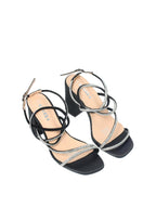 Multi-Strap Rhinestone Block Heels - TX89-067