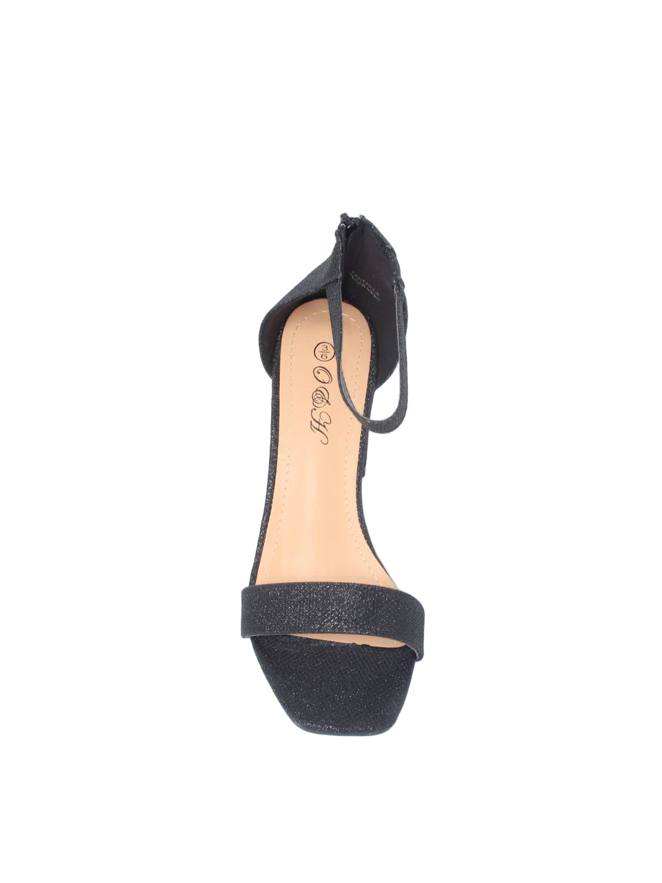 Glitter Block Heel with Ankle Strap Sandal FANTACY-6