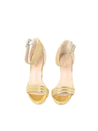 Glitter Block Heel Sandals - 2138