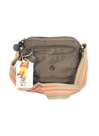 Multi-Pocket Nylon Crossbody Bag with Adjustable Wide Strap - 9608-4