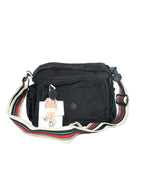 Multi-Pocket Nylon Crossbody Bag with Adjustable Wide Strap - 9608-4