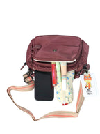 Compact Multi-Pocket Nylon Crossbody Bag with Wide Strap - 1530