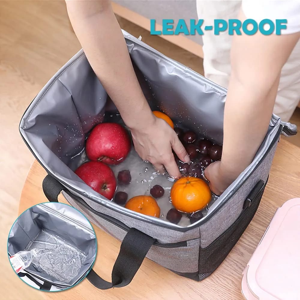 Large 15.6L Insulated Lunch Bag – Multi-Pocket Cooler - LX19