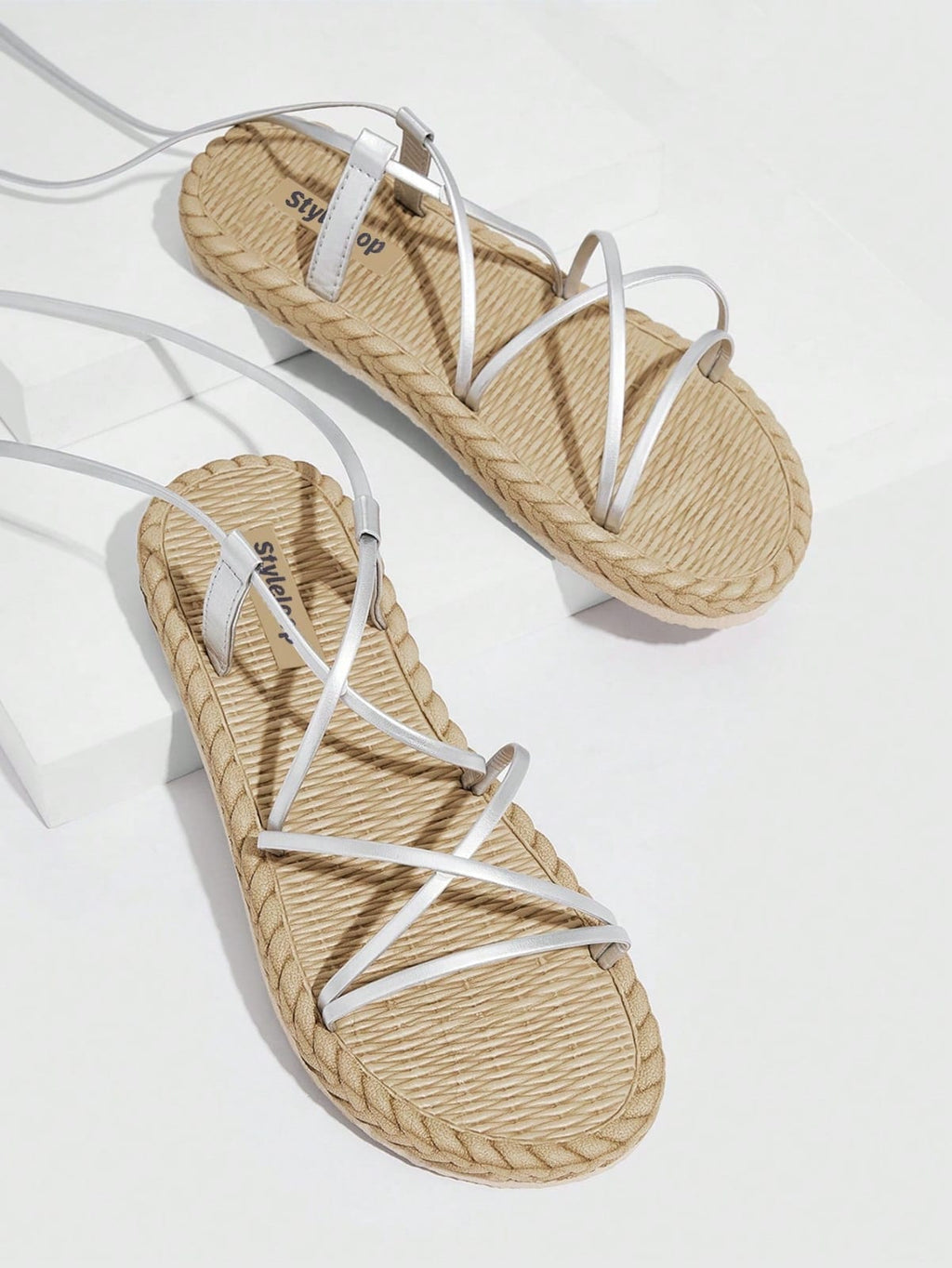 Lace-Up Gladiator Flat Sandals- Summer Beacch Shoes For Women