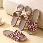 Boho Chic Cross Weave Woven Sandals - Beathable Summer Sandals