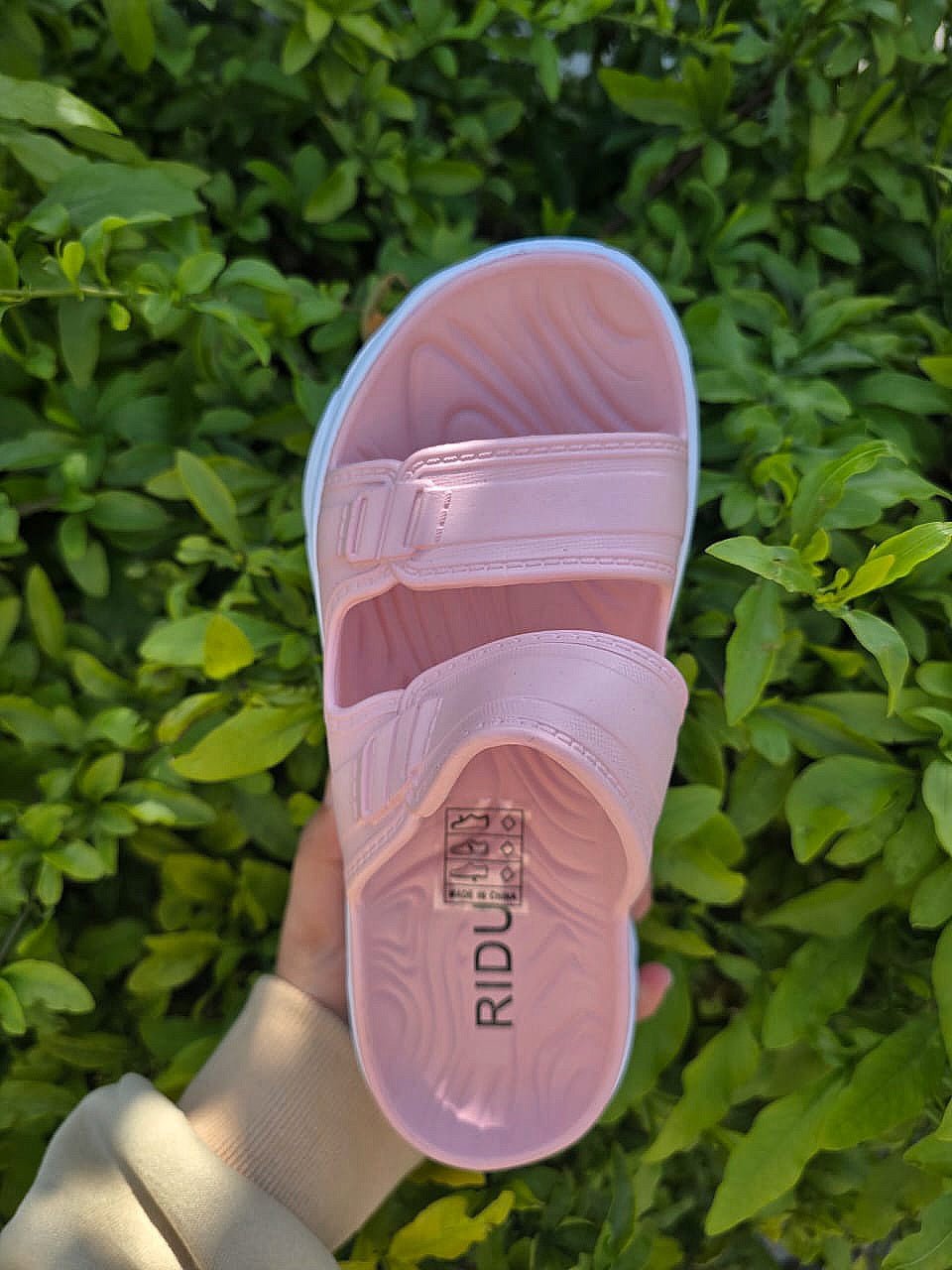 Double Strap Platform Comfort Slides