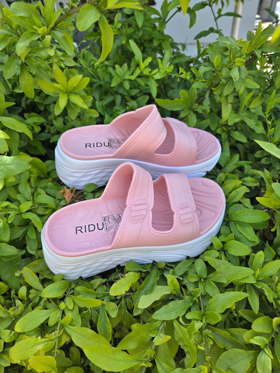 Double Strap Platform Comfort Slides