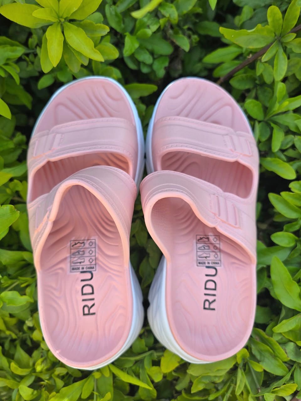Double Strap Platform Comfort Slides