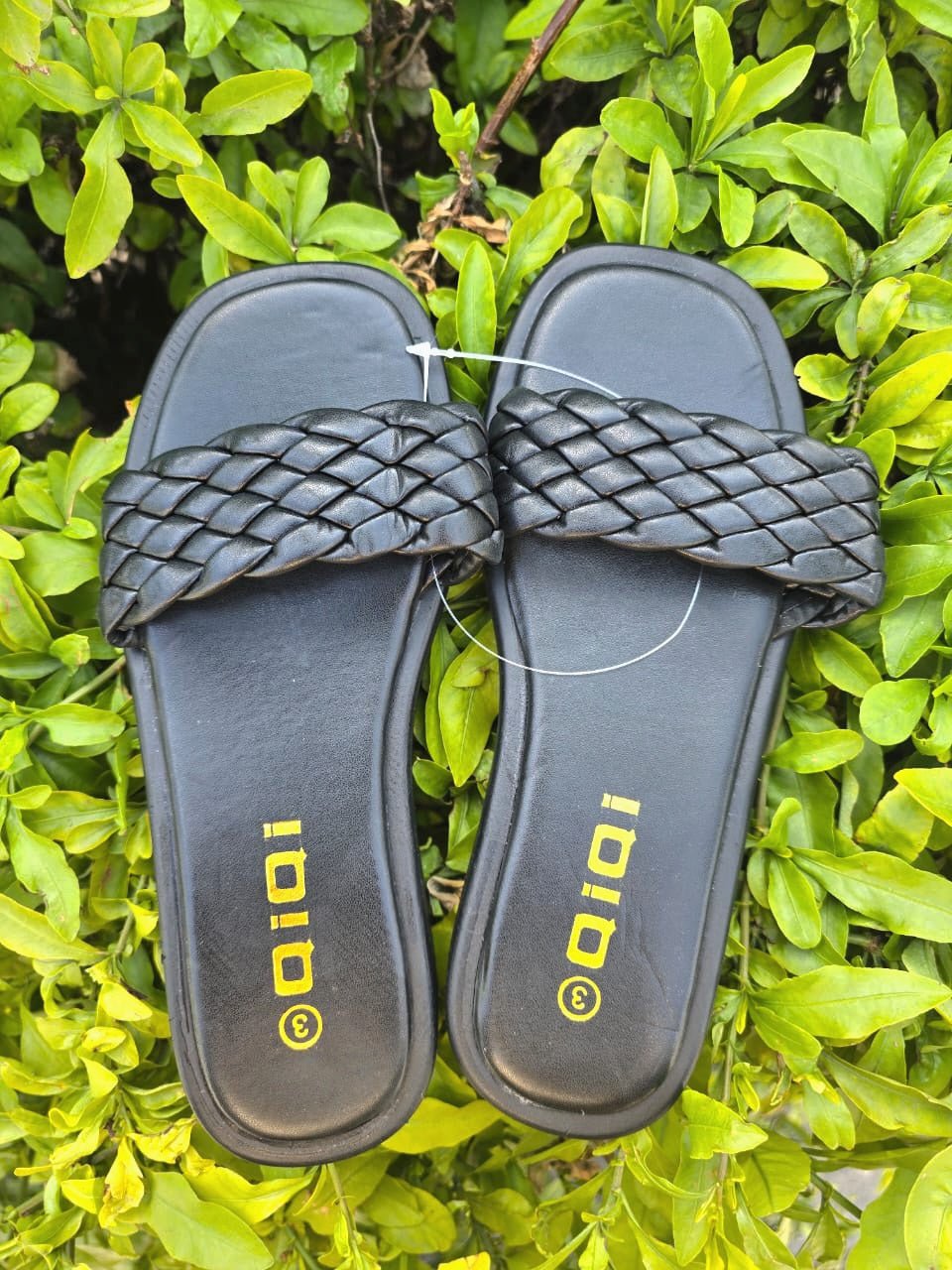 Braided Platform Slide Sandals