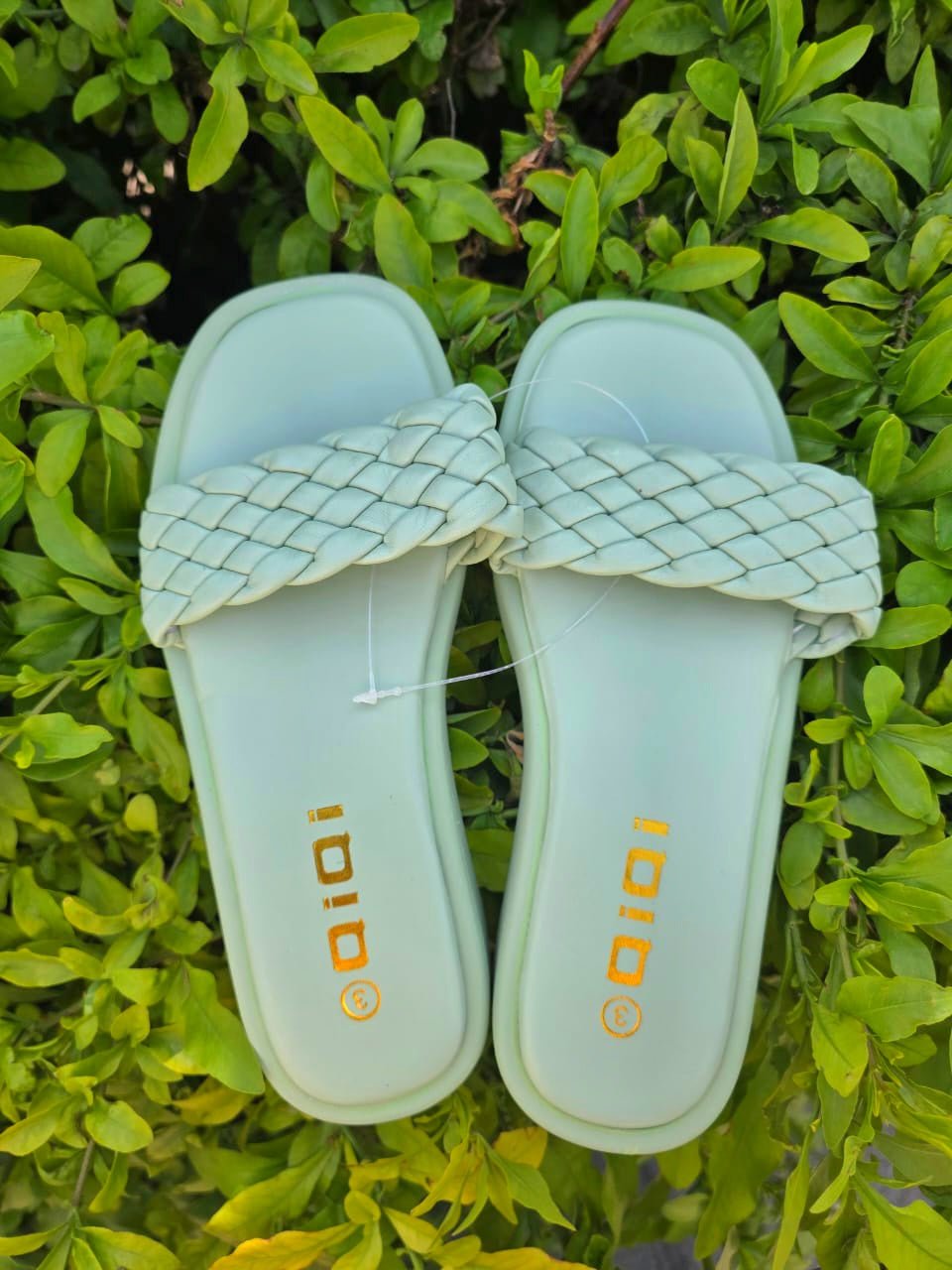 Braided Platform Slide Sandals
