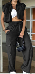 Utility Vest & Cargo Pants 2-Piece Set