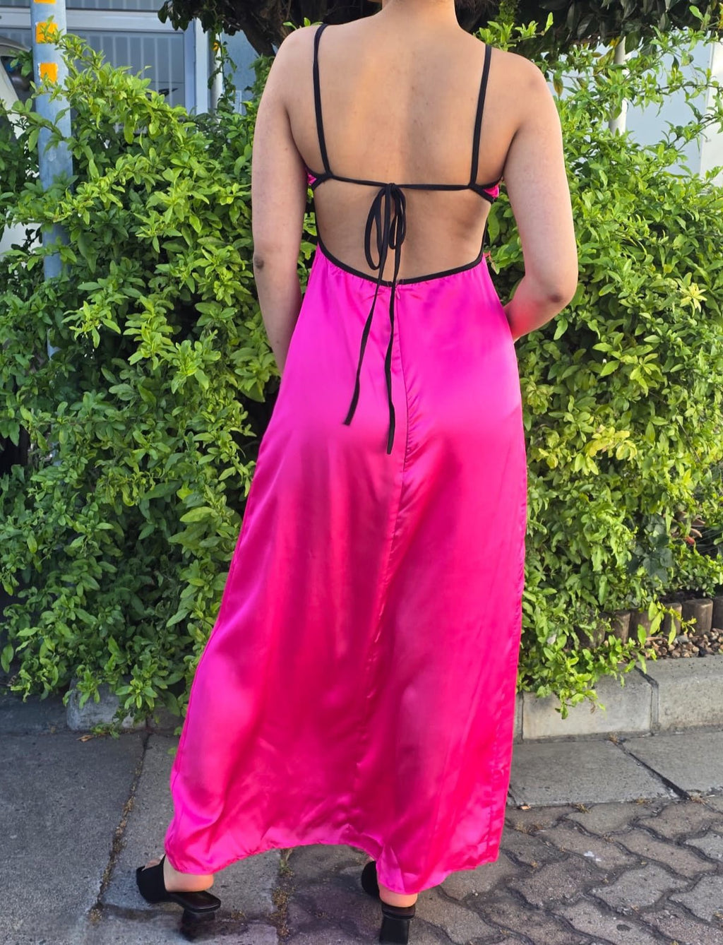 Satin Thin Maxi Ankle Length Slip Dress