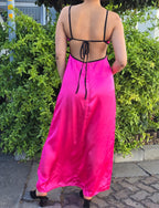 Satin Thin Maxi Ankle Length Slip Dress