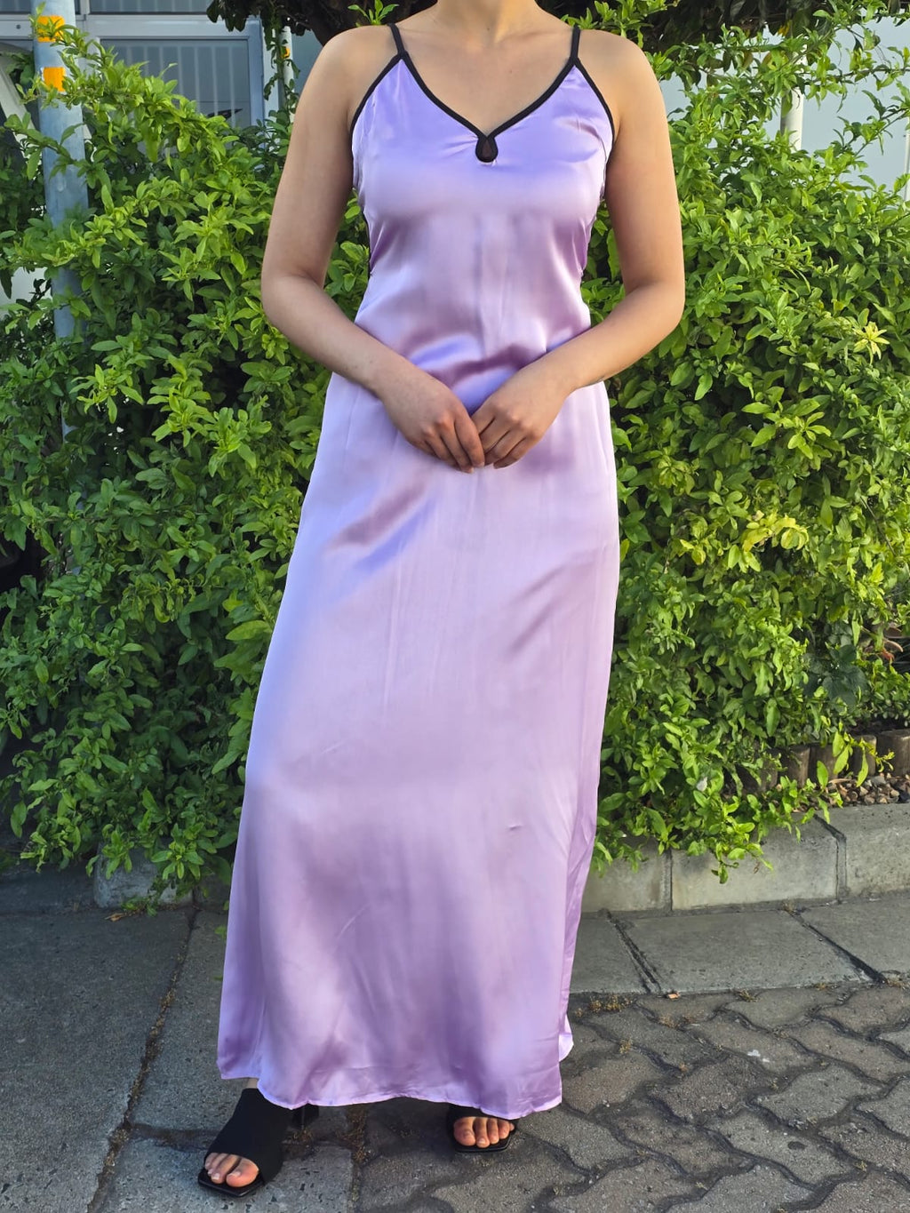 Satin Thin Maxi Ankle Length Slip Dress