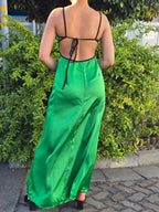 Satin Thin Maxi Ankle Length Slip Dress