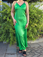 Satin Thin Maxi Ankle Length Slip Dress