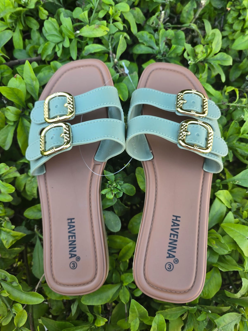 Havenna Double Buckle Slides Sandals