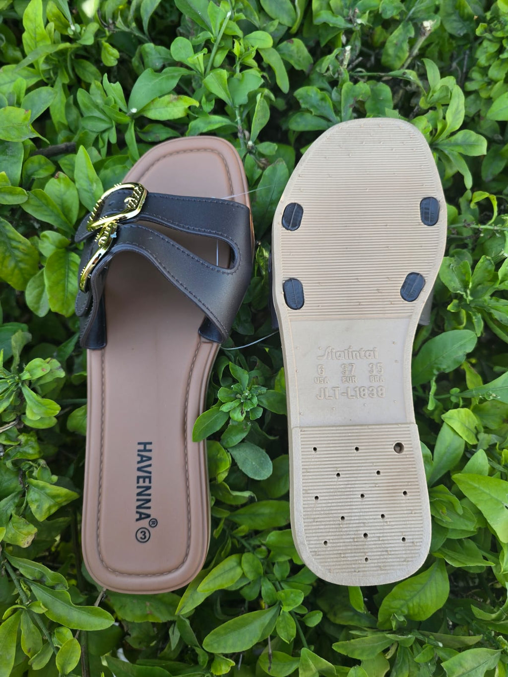 Havenna Double Buckle Slides Sandals