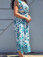 Elegant Frilled Sleeve Floral Dress - Perfect for Summer