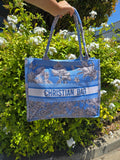 Printed Fabric Tote Bag with Matching Pouch - BB-12072