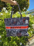 Bella Large Printed Canvas Tote Bag - TH-015
