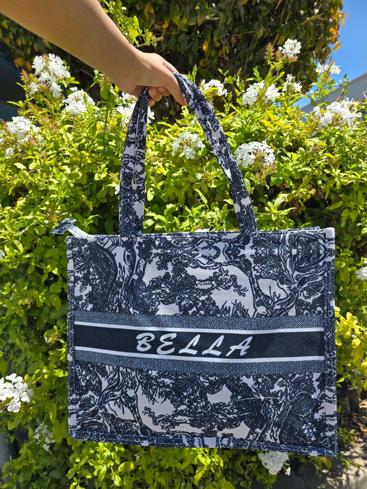 Bella Large Printed Canvas Tote Bag - TH-015