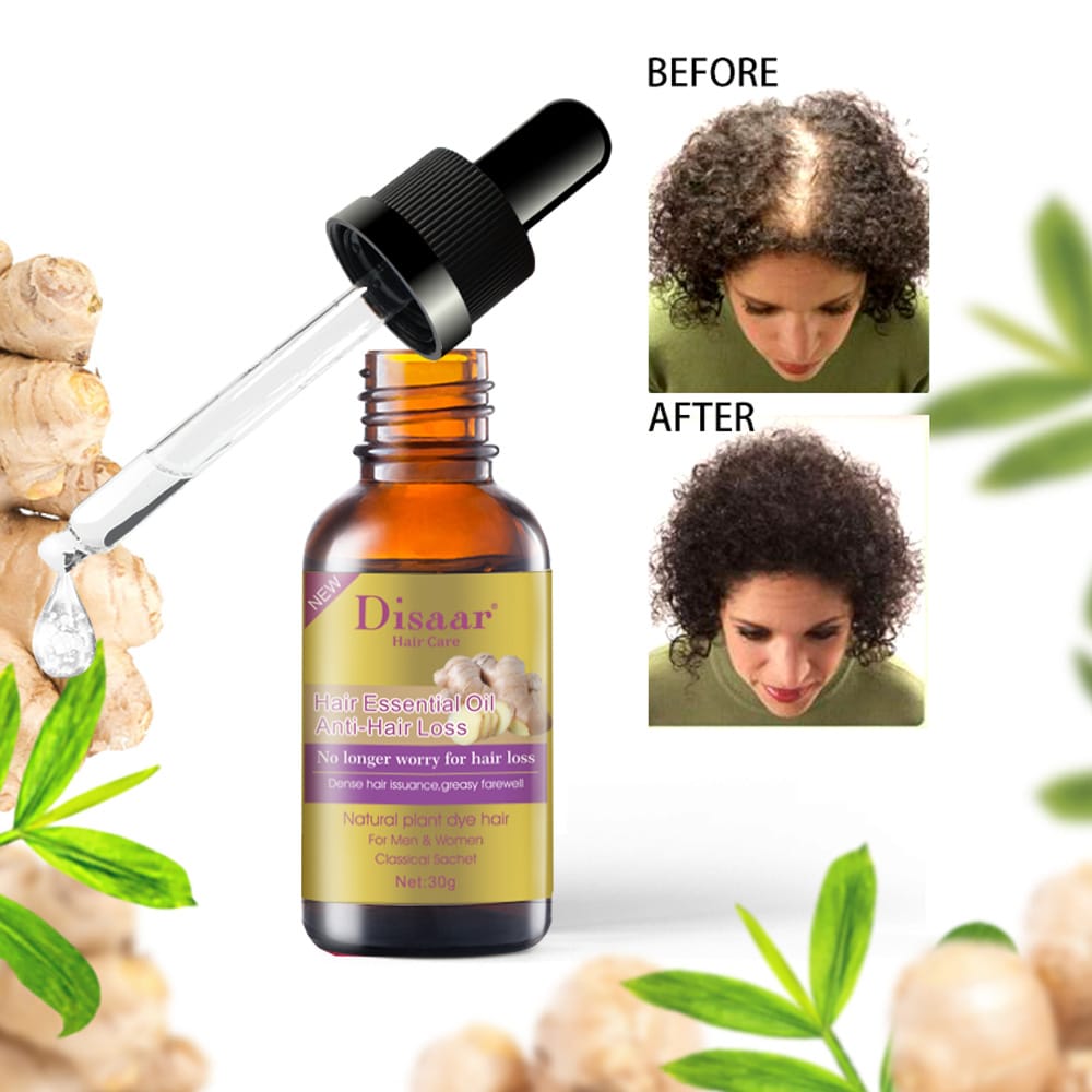 DISAAR Beauty Natural Hair Growth Serum Ginger Essential Oil