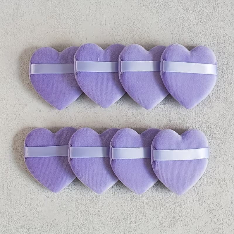 Heart Shape Makeup Powder Puff 4pcs