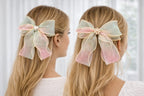 Sheer Organza Hair Bow Clip