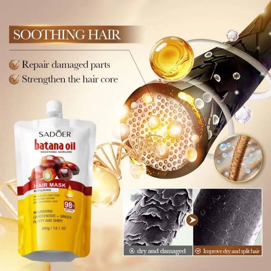 Batana Oil Haircare Repair Hair Mask 400g