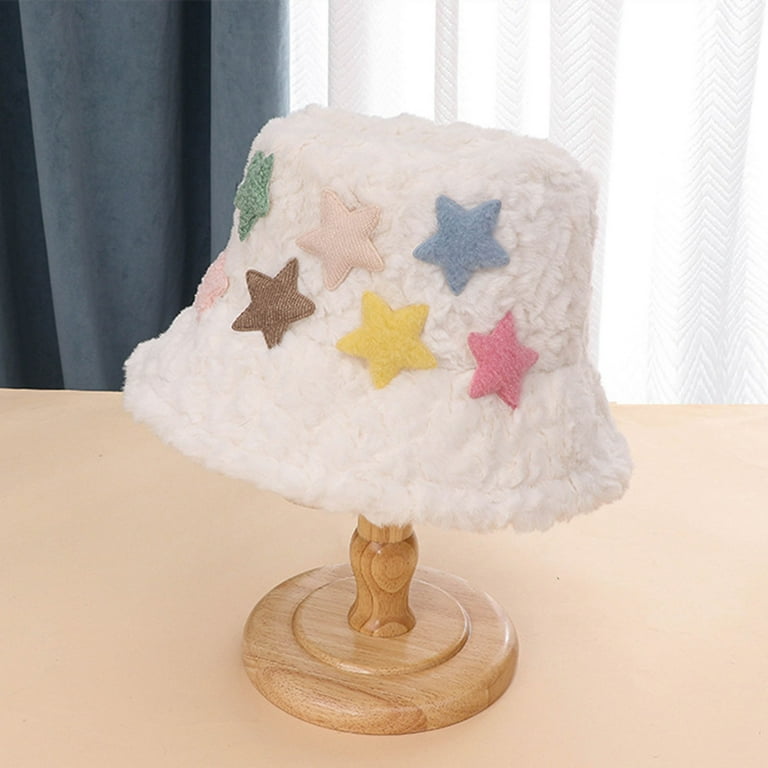Plush Star Bucket Hat - 611Z1
