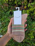 Multi-coloured Stripy Crew Socks 1 Pair