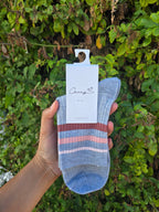 Multi-coloured Stripy Crew Socks 1 Pair