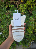 Multi-coloured Stripy Crew Socks 1 Pair
