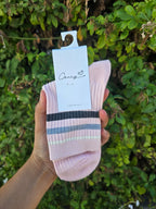 Multi-coloured Stripy Crew Socks 1 Pair