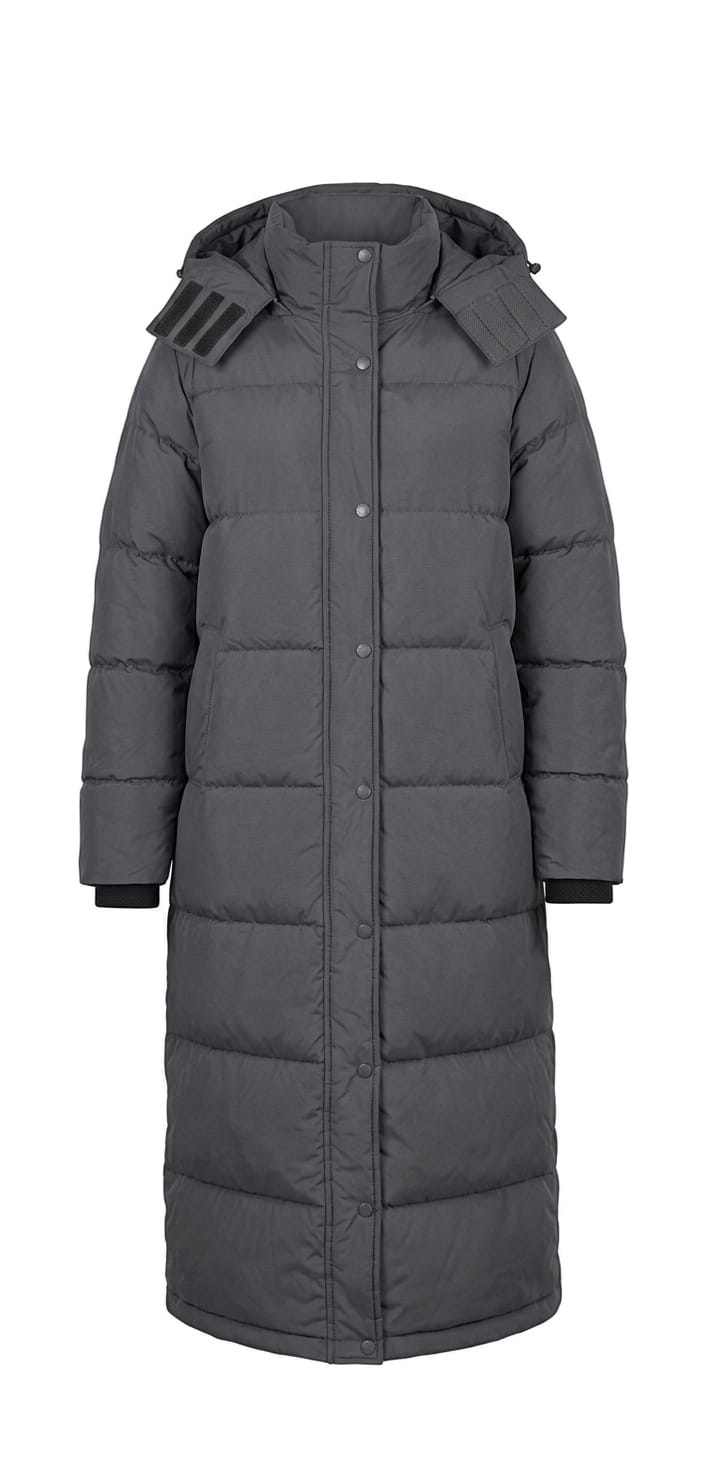 Arctic Luxe Long Hooded Puffer Coat